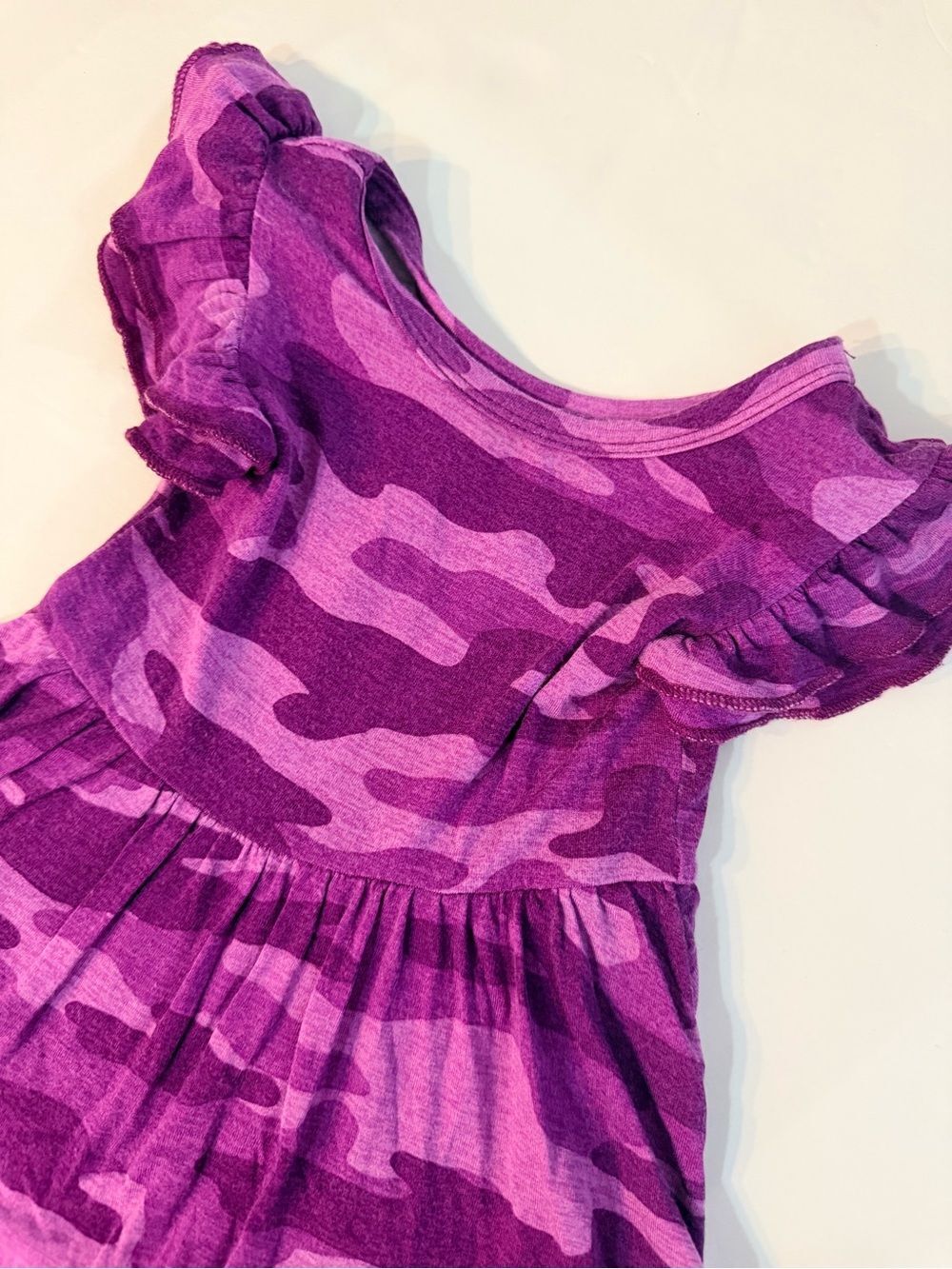 Little Sleepies Bamboo Play Berry Camo Twirl Dress Size 3-6 Months Purple